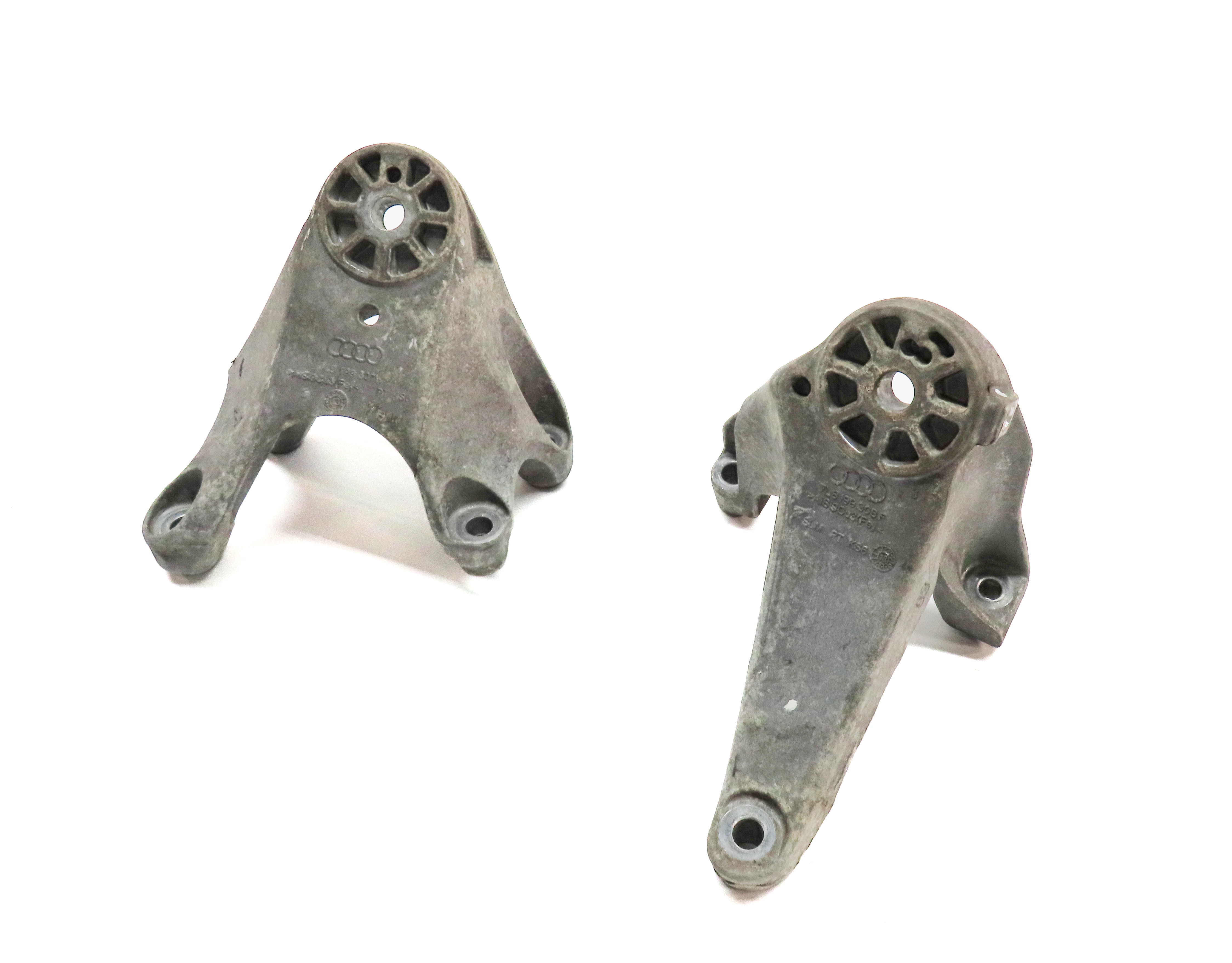 2014 AUDI Q7 (4L) 3.0L SUPER (CTWB) ENGINE MOTOR MOUNT BRACKET SET/2 — exact item pictured